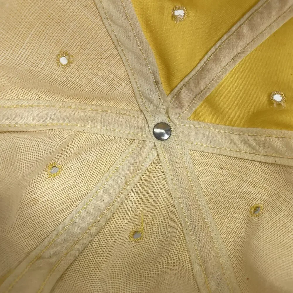 Vintage Hickory Hollow Golf Club Yellow Adjustable Strapback Baseball‎ Hat Cap